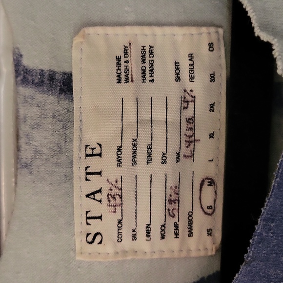 State the Label Layering Dress in Blue Haze EUC in Small/Medium - Picture 2 of 7